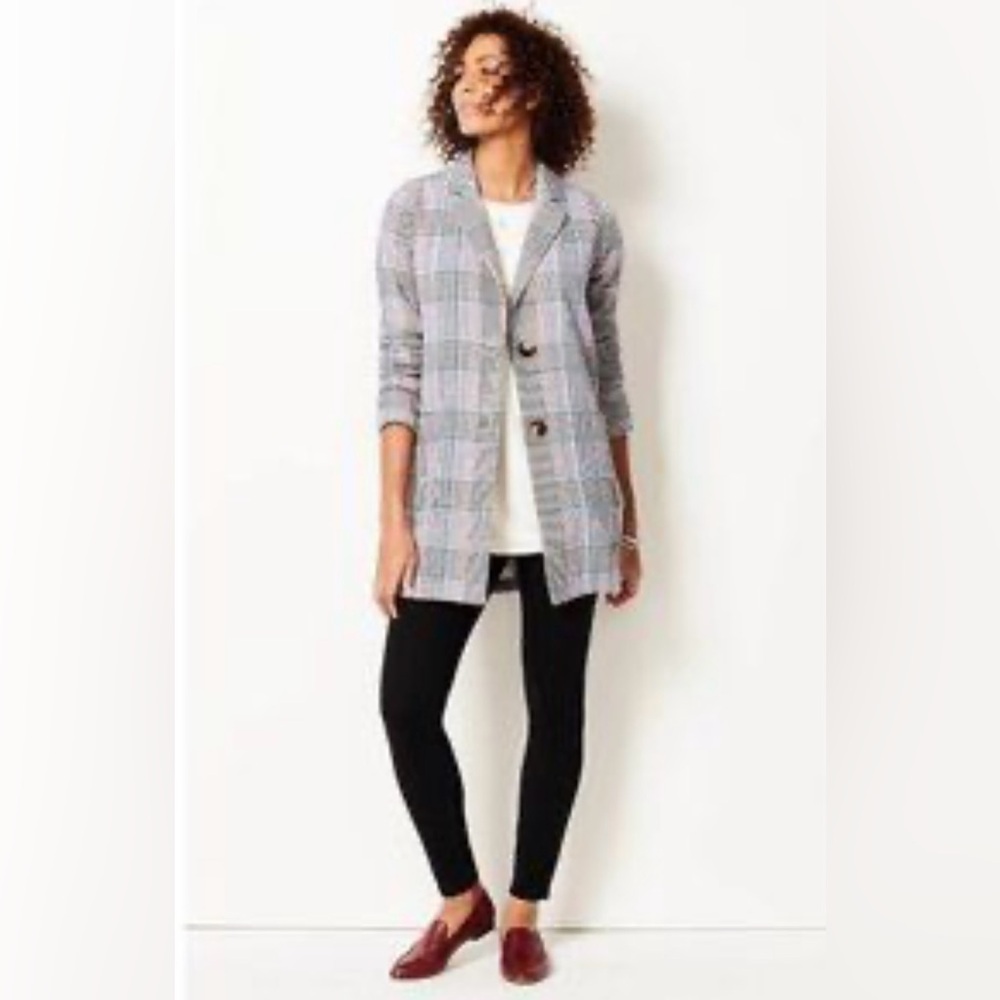 NWT J. Jill Women’s Plaid Textured Blazer